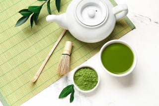 Eine Matcha Tee Ceremonie.