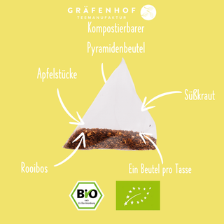 Zoete vanillethee, 15 piramidezakjes