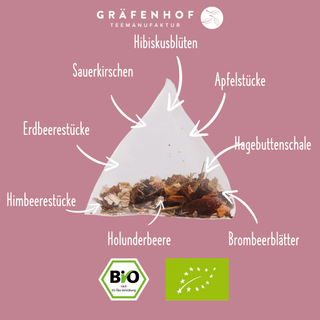 Bosbessenmix, 15 piramidezakjes