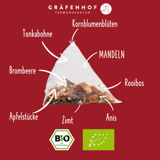 Pittig Gebakken Appel, 15 piramidezakjes