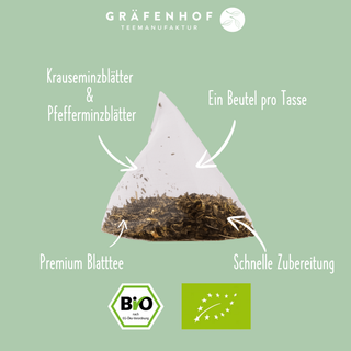 Heldere muntthee, 15 piramidezakjes