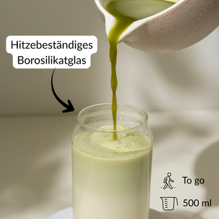 Matcha latte glas (500ml)