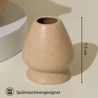 Matcha kom met bezemhouder