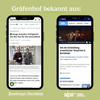 Graefenhof Tee ist bekannt aus Presseberichten