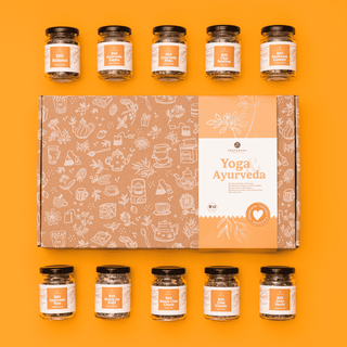 Yoga & Ayurveda geschenkdoos, theeset