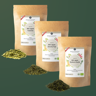 Ontdekkingsset: Bio Japanse thee (3x 100g)