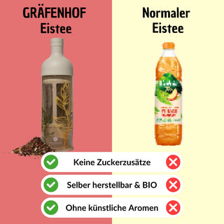 Bio IJsthee frambozen-munt (cold brew)