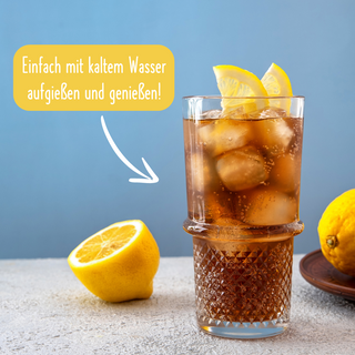 Bio IJsthee met citroen (cold brew)