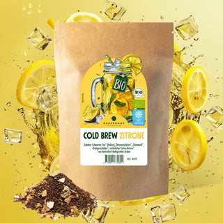 Bio IJsthee met citroen (cold brew)