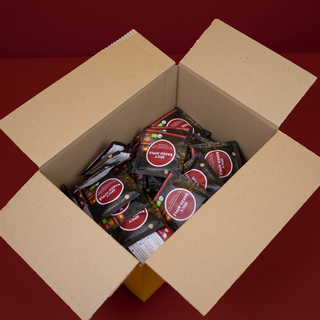 Pittig Gebakken Appel, 15 piramidezakjes