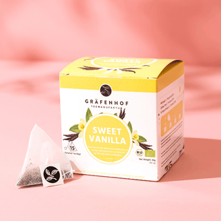 Zoete vanillethee, 15 piramidezakjes